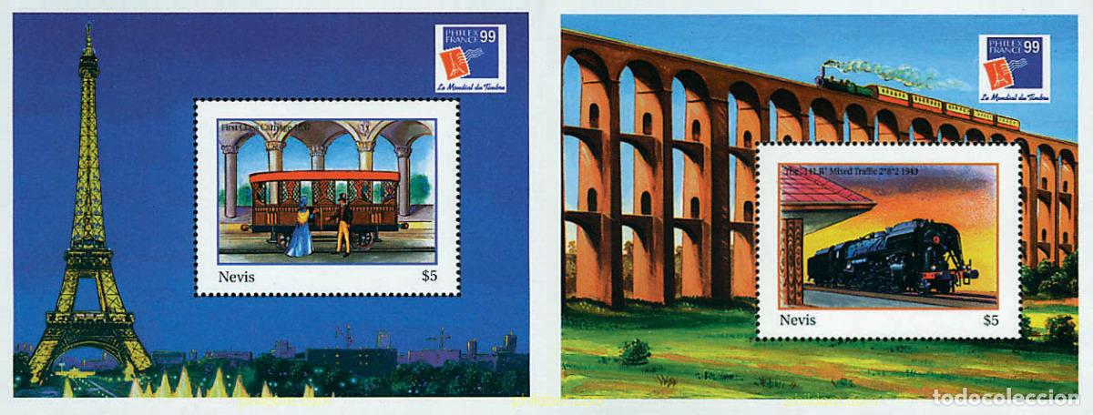 Sellos: 229159 MNH NEVIS 1999 IBRA 99 Y PHILEXFRANCE 99. EXPOSICIONES FILATELICAS INTERNACIONALES