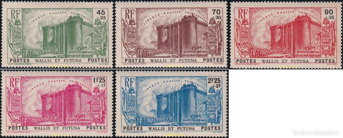 Sellos: 574321 MNH WALLIS Y FUTUNA 1939 150 ANIVERSARIO DE LA REVOLUCION FRANCESA
