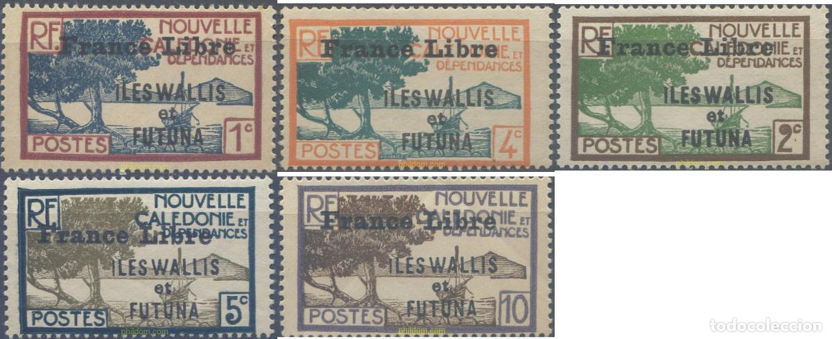 Sellos: 658484 MNH WALLIS Y FUTUNA 1941 SELLOS DEL 1930-29 SOBRECARGADOS
