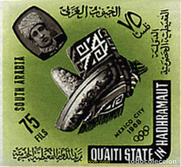 Sellos: 21164 MNH QU AITI. Estado de Hadhramaut 1966 19 JUEGOS OLIMPICOS VERANO MEXICO 1968