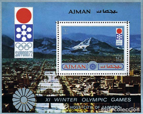Sellos: 202152 MNH AJMAN 1971 11 JUEGOS OLIMPICOS DE INVIERNO SAPPORO 1972