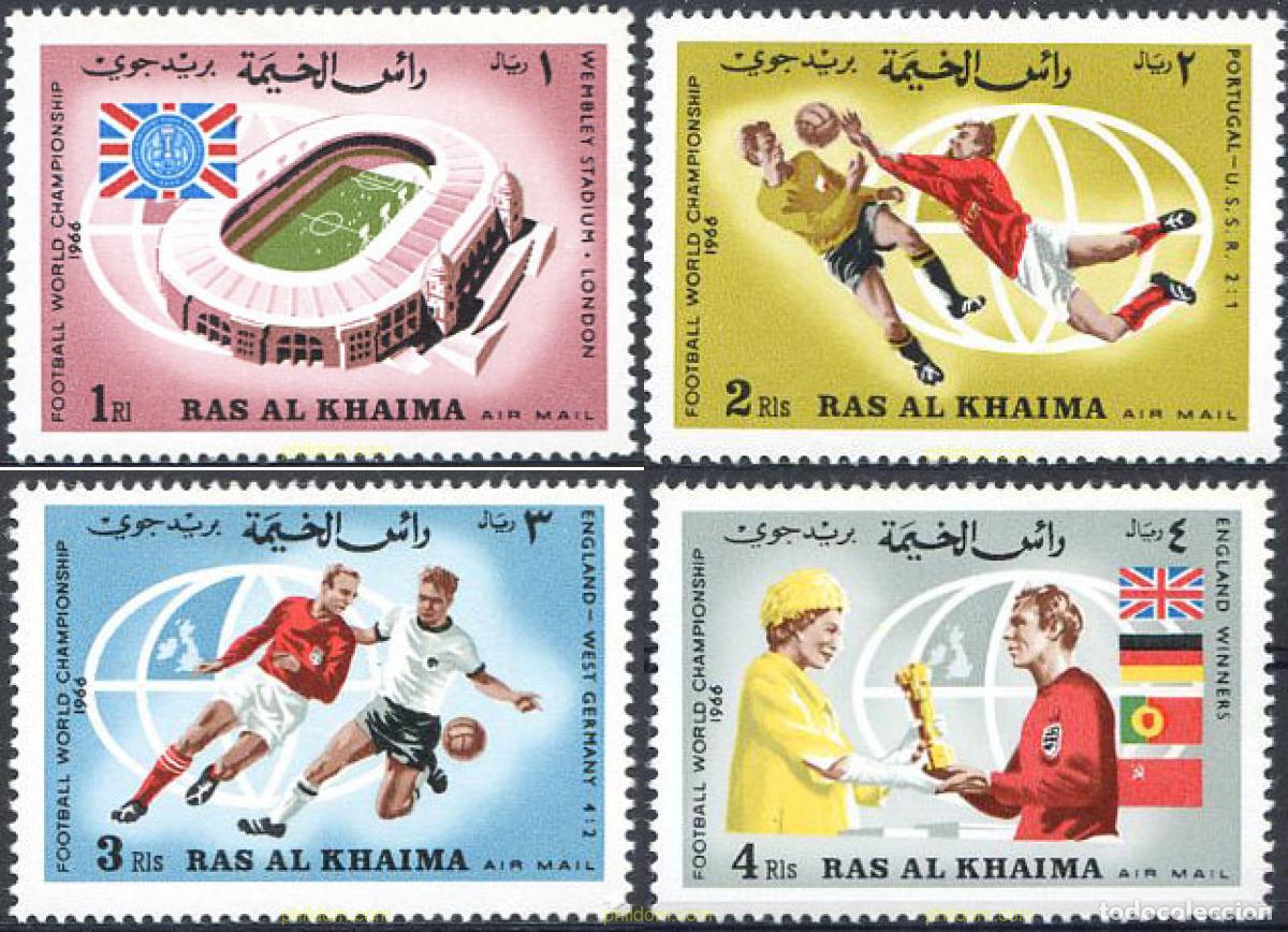 Sellos: 79707 MNH RAS AL KHAIMA 1966 COPA DEL MUNDO DE FUTBOL. INGLATERRA-66