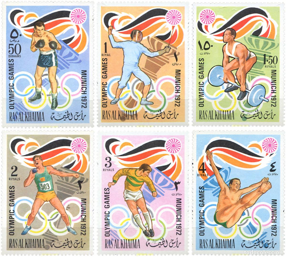 Sellos: 138205 MNH RAS AL KHAIMA 1972 20 JUEGOS OLIMPICOS VERANO MUNICH 1972