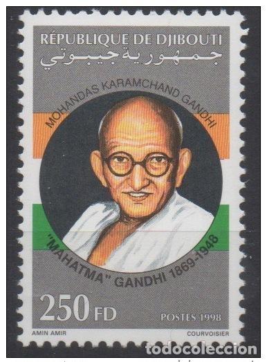 Sellos: Yibuti Schibuti 1998 Mi. 660 nueve MNH Mohandas Mahatma Gandhi &iexcl;RARO!