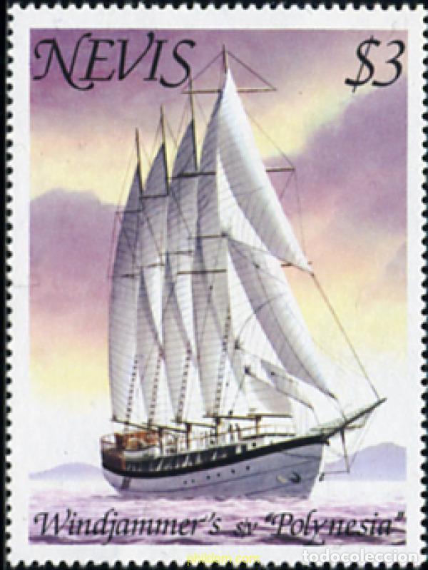 Sellos: 640335 MNH NEVIS 1980 PESCA Y VELA