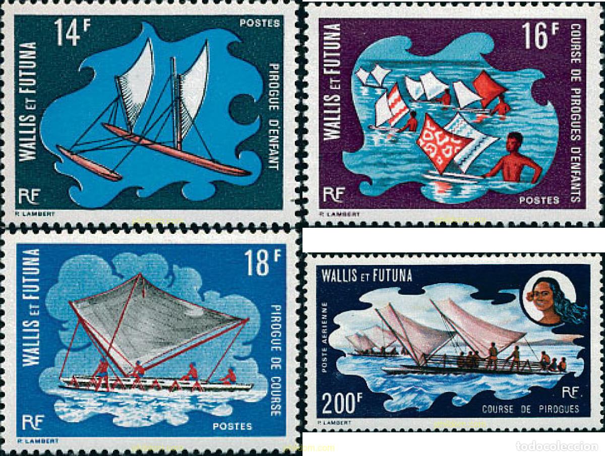Sellos: 53176 MNH WALLIS Y FUTUNA 1972 REGATA DE PIRAGUAS