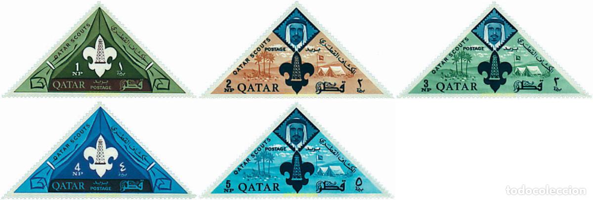 Sellos: 280919 MNH QATAR 1965 ESCULTISMO