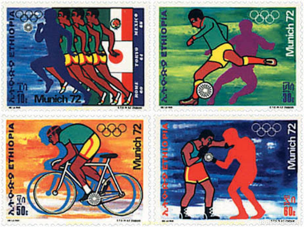 Sellos: 53263 MNH ETIOPIA 1972 20 JUEGOS OLIMPICOS VERANO MUNICH 1972