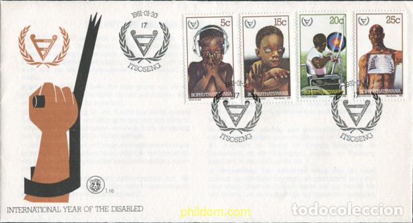 Briefmarken: 381930 MNH BOPHUTHATSWANA 1981 A&Ntilde;O INTERNACIONAL DE LAS PERSONAS DISCAPACITADAS