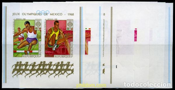 Sellos: 202205 MNH BURUNDI 1968 19 JUEGOS OLIMPICOS VERANO MEXICO 1968