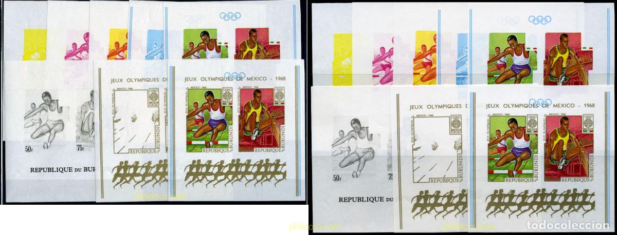 Sellos: 202206 MNH BURUNDI 1968 19 JUEGOS OLIMPICOS VERANO MEXICO 1968