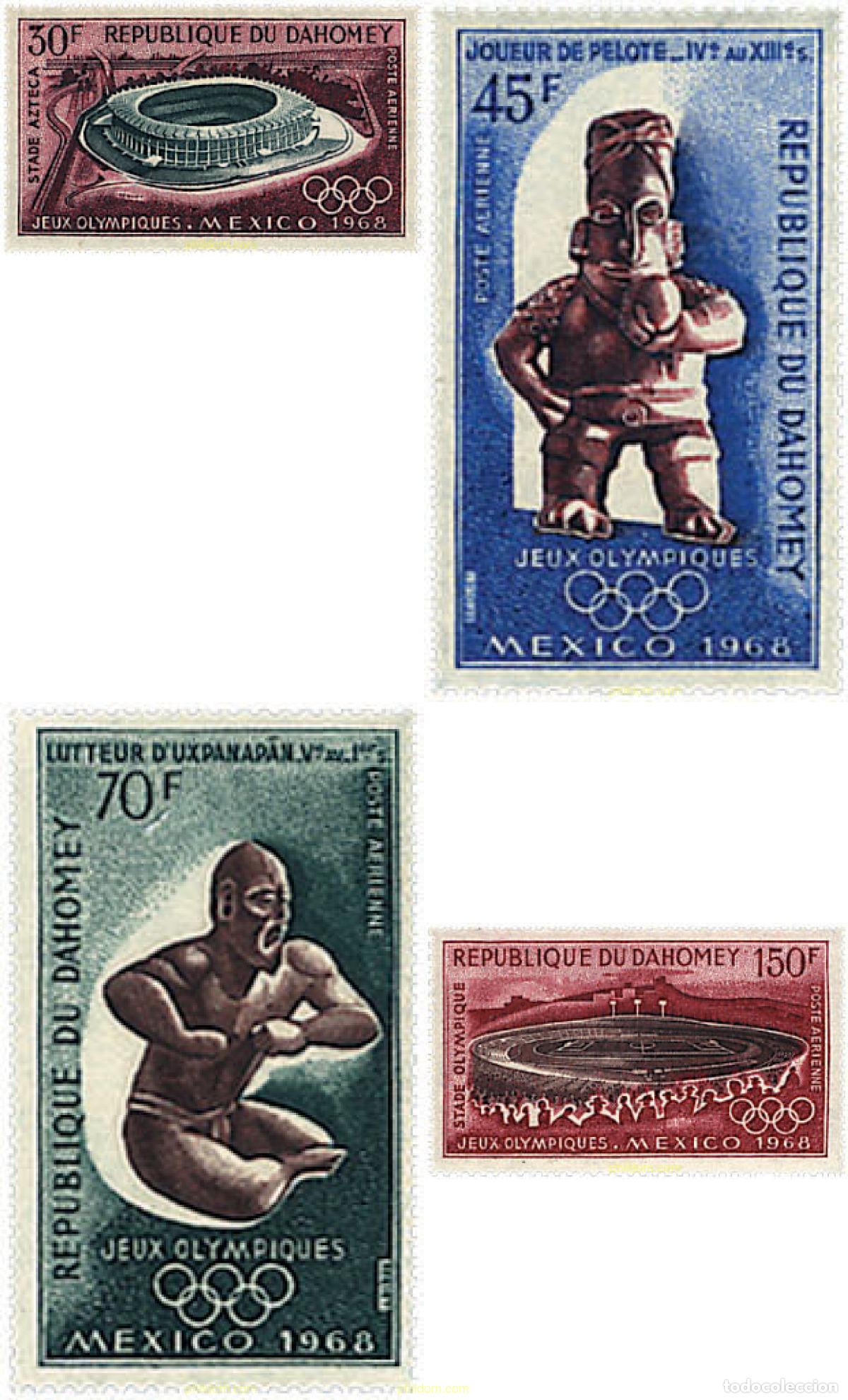 Stamps: 27458 MNH DAHOMEY 1968 19 JUEGOS OLIMPICOS VERANO MEXICO 1968