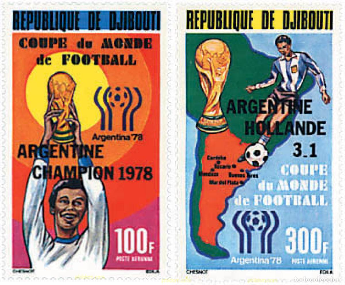 Sellos: 29219 MNH DJIBOUTI 1978 COPA DEL MUNDO DE FUTBOL. ARGENTINA-78. VENCEDORES