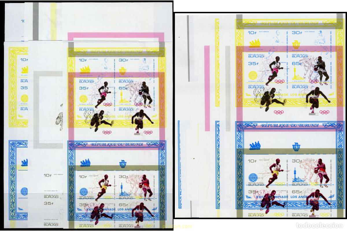 Sellos: 202511 MNH BURUNDI 1984 23 JUEGOS OLIMPICOS VERANO LOS ANGELES 1984