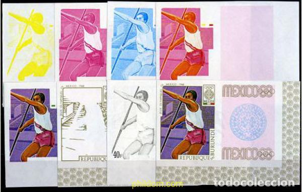 Sellos: 204270 MNH BURUNDI 1968 19 JUEGOS OLIMPICOS VERANO MEXICO 1968