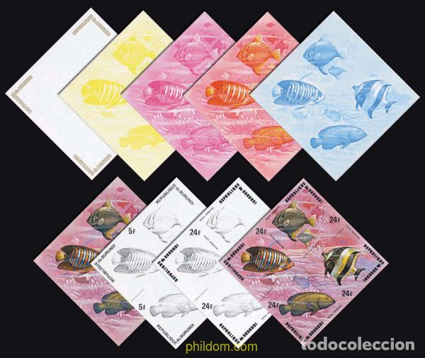Sellos: 204456 MNH BURUNDI 1974 PECES