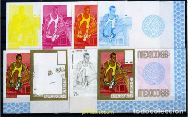 Sellos: 204274 MNH BURUNDI 1968 19 JUEGOS OLIMPICOS VERANO MEXICO 1968