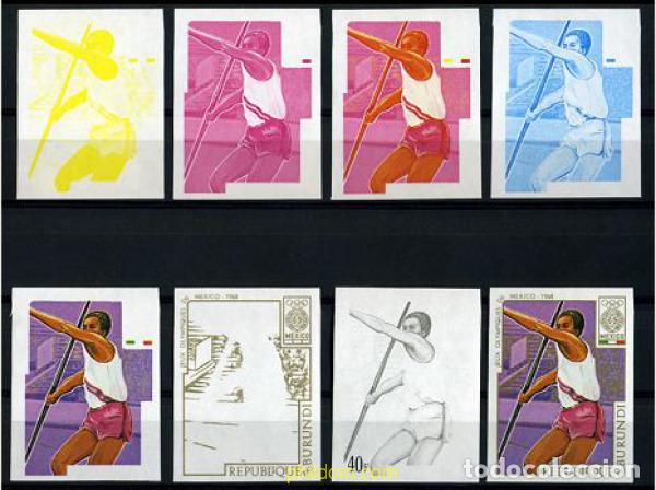 Sellos: 204279 MNH BURUNDI 1968 19 JUEGOS OLIMPICOS VERANO MEXICO 1968