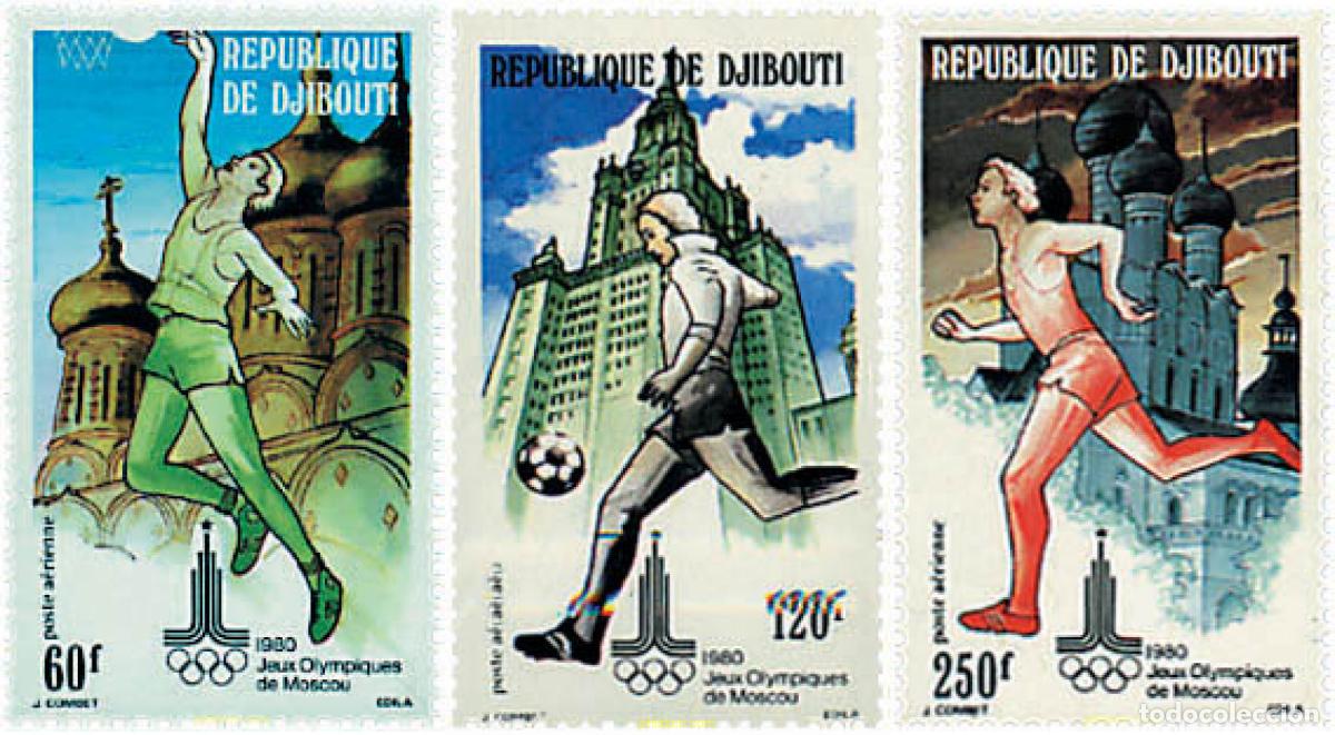 Sellos: 70609 MNH DJIBOUTI 1980 22 JUEGOS OLIMPICOS VERANO MOSCU 1980