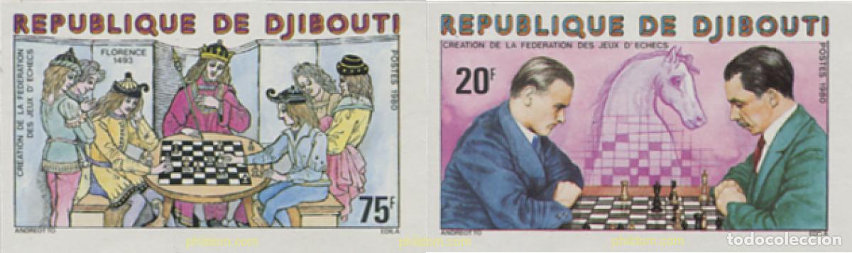 Sellos: 20489 MNH DJIBOUTI 1980 FUNDACION DE LA FEDERACION DE AJEDREZ