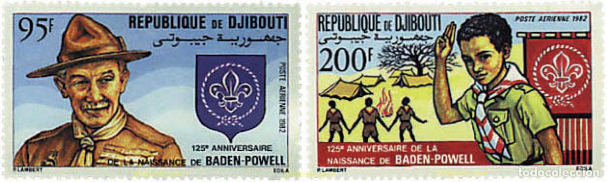 Sellos: 42629 MNH DJIBOUTI 1982 125 ANIVERSARIO DE LORD BADEN-POWELL