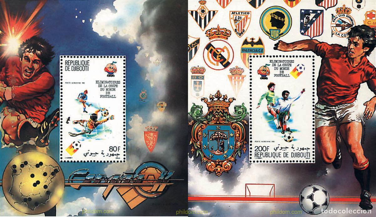 Sellos: 79772 MNH DJIBOUTI 1981 COPA DEL MUNDO DE FUTBOL. ESPA&Ntilde;A-82