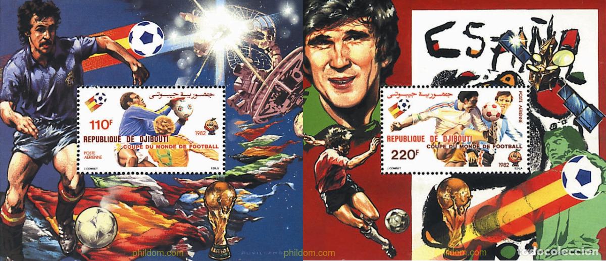 Sellos: 79470 MNH DJIBOUTI 1982 COPA DEL MUNDO DE FUTBOL. ESPA&Ntilde;A-82