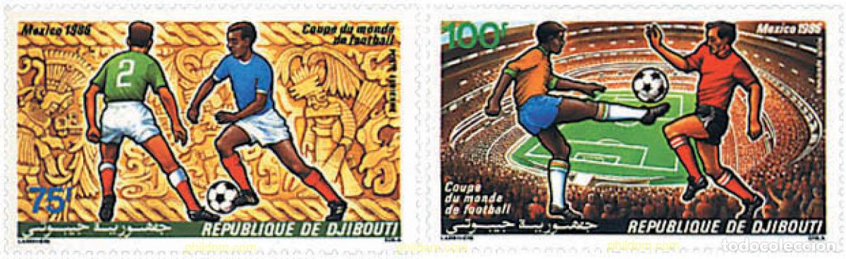Sellos: 70614 MNH DJIBOUTI 1986 COPA DEL MUNDO DE FUTBOL. MEXICO-86
