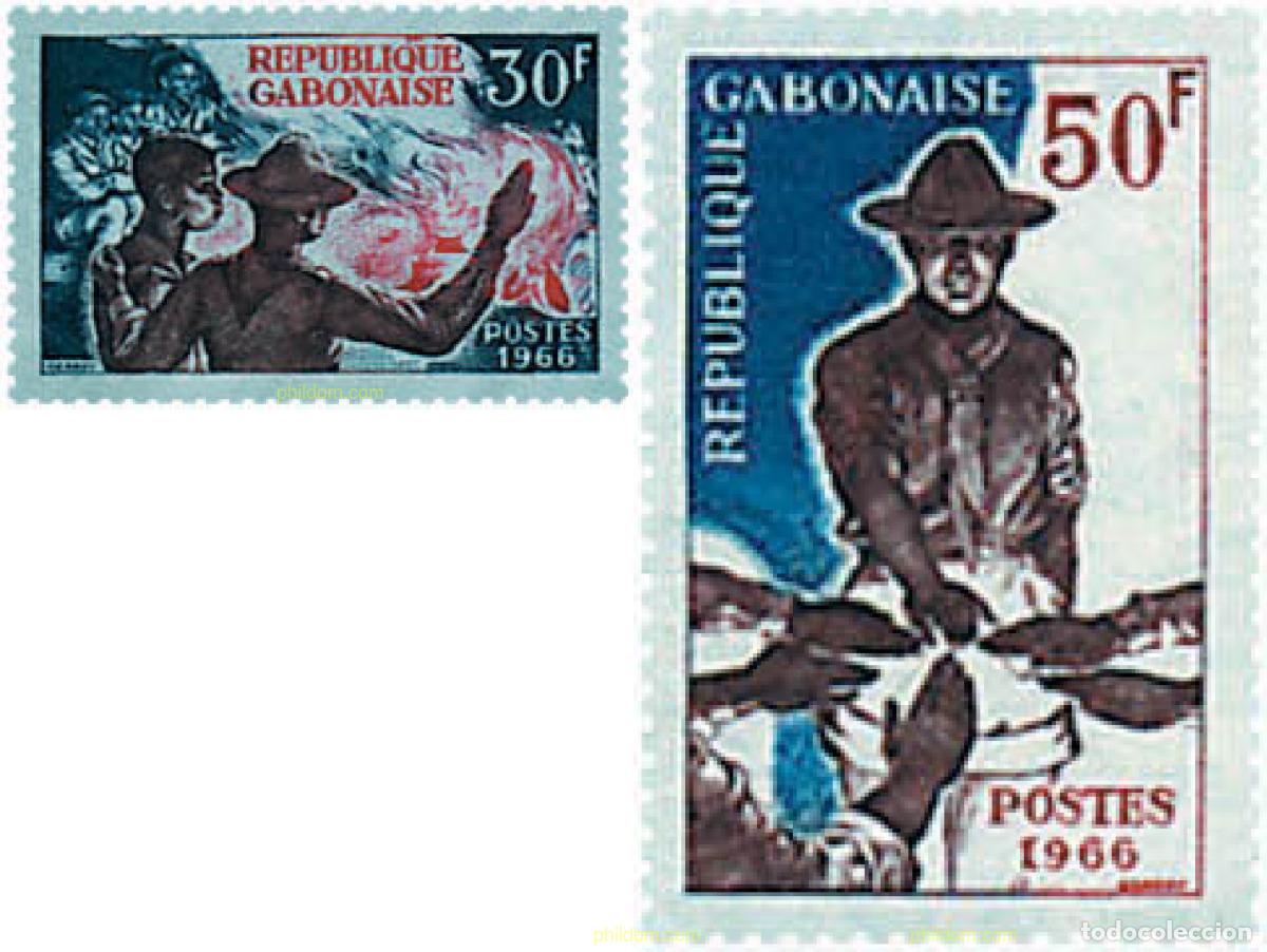 Francobolli: 38267 MNH GABON 1966 ESCULTISMO