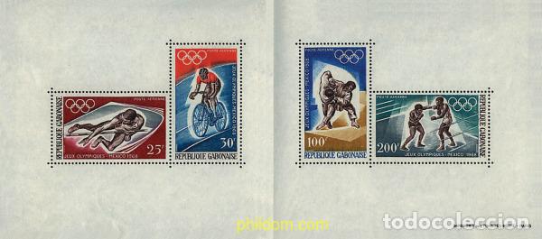 Timbres: 72886 MNH GABON 1968 19 JUEGOS OLIMPICOS VERANO MEXICO 1968