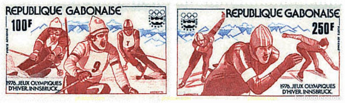 Francobolli: 72908 MNH GABON 1976 12 JUEGOS OLIMPICOS INVIERNO INNSBRUCK 1976