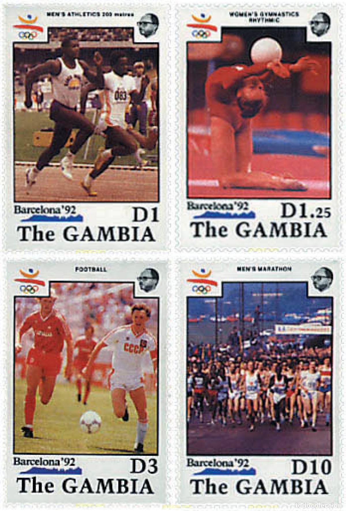 Sellos: 264736 MNH GAMBIA 1990 25 JUEGOS OLIMPICOS VERANO BARCELONA 1992