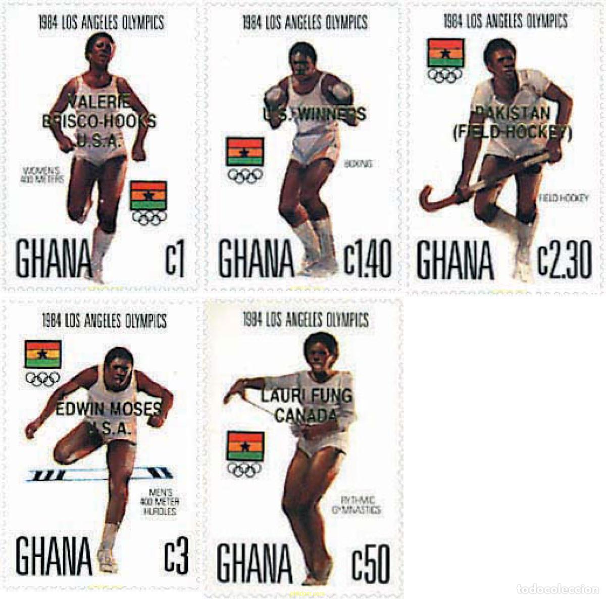 Sellos: 73720 MNH GHANA 1984 23 JUEGOS OLIMPICOS VERANO LOS ANGELES 1984
