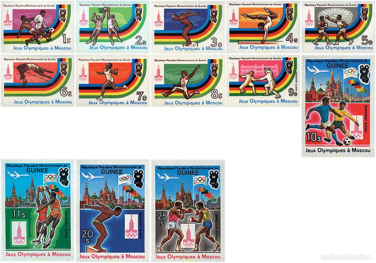 Sellos: 71770 MNH GUINEA 1982 22 JUEGOS OLIMPICOS VERANO MOSCU 1980