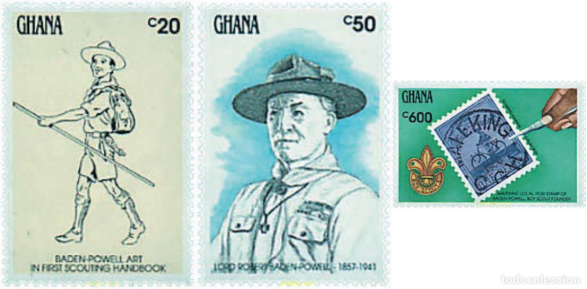 Selos: 317397 MNH GHANA 1991 50 ANIVERSARIO DE LA MUERTE DE LORD BADEN-POWELL