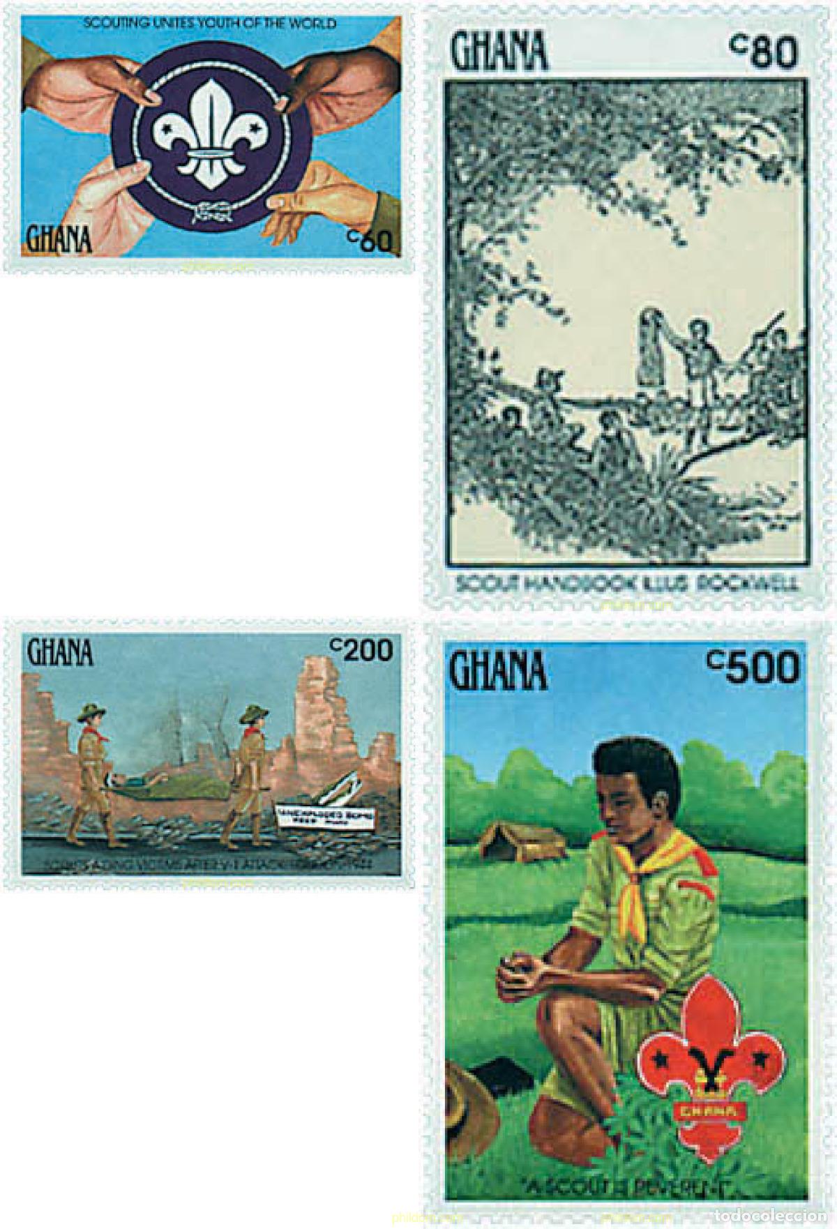 Selos: 317400 MNH GHANA 1991 50 ANIVERSARIO DE LA MUERTE DE LORD BADEN-POWELL