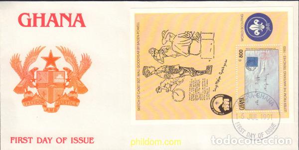Selos: 382180 MNH GHANA 1991 50 ANIVERSARIO DE LA MUERTE DE LORD BADEN-POWELL