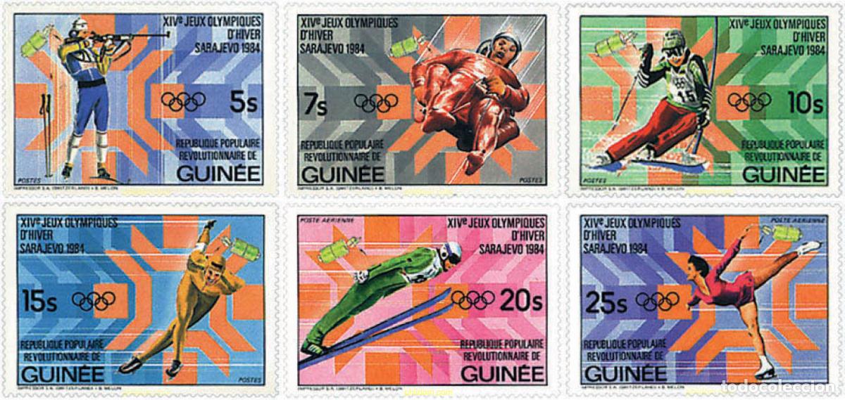 Sellos: 70830 MNH GUINEA 1983 14 JUEGOS OLIMPICOS INVIERNO SARAJEVO 1984