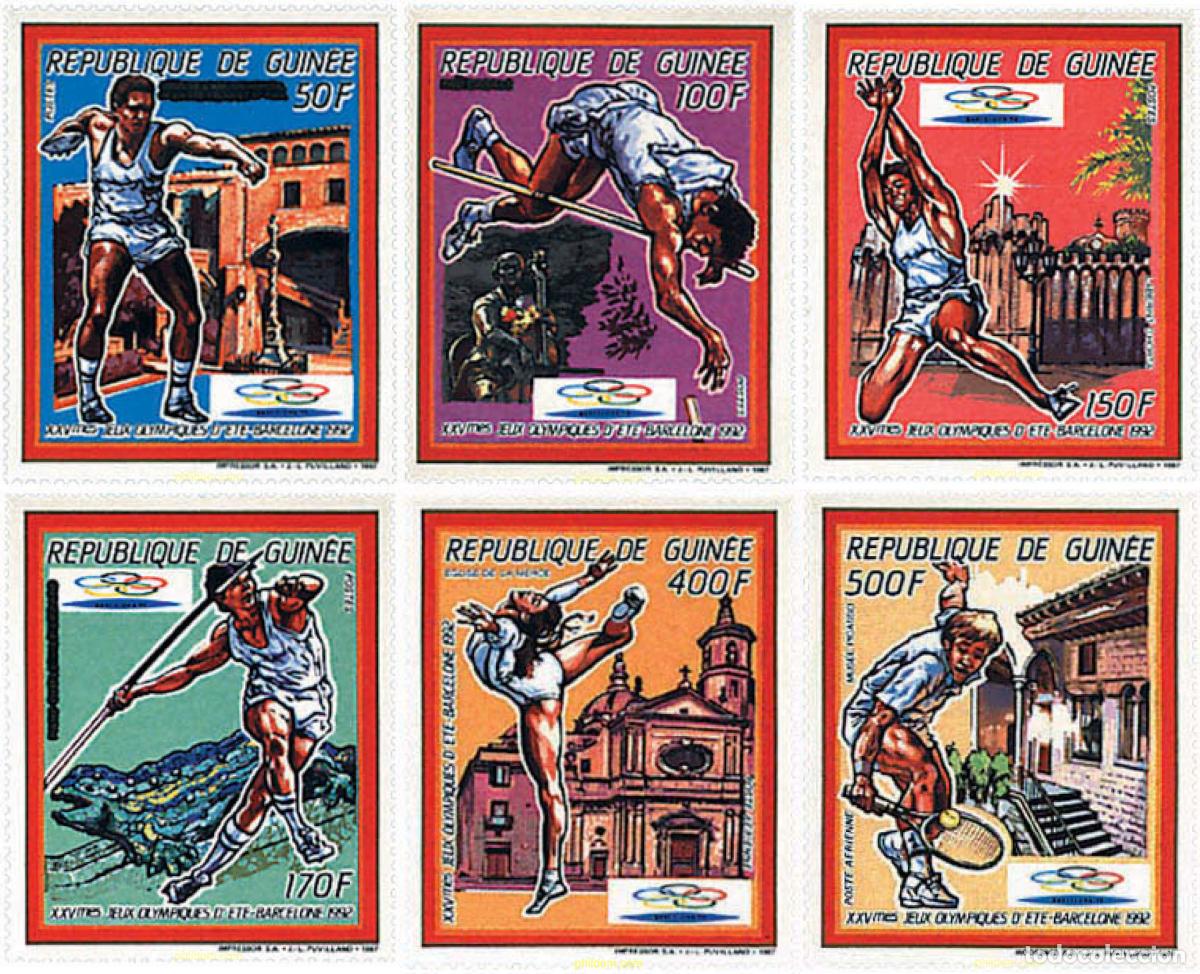 Sellos: 48018 MNH GUINEA 1987 25 JUEGOS OLIMPICOS VERANO BARCELONA 1992