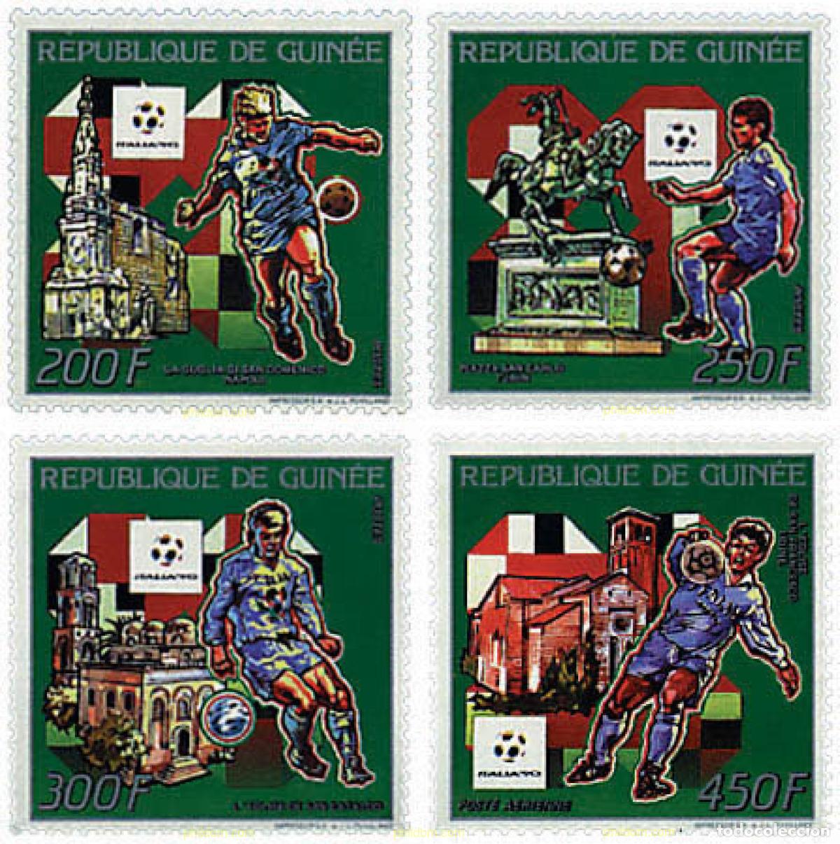 Sellos: 80026 MNH GUINEA 1990 COPA DEL MUNDO DE FUTBOL. ITALIA-90