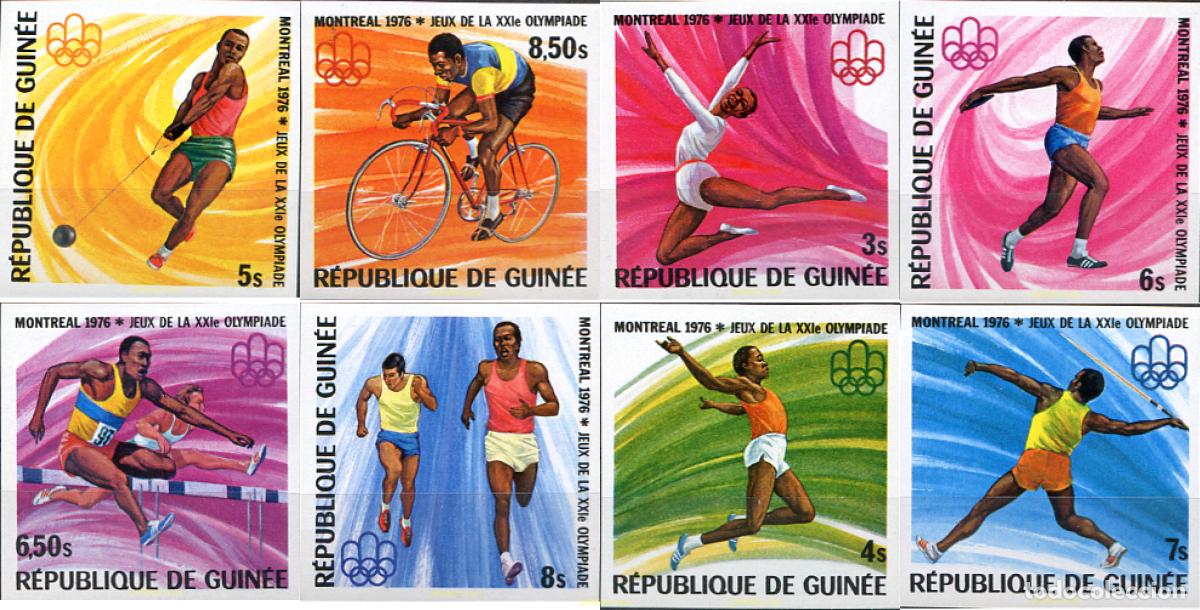 Sellos: 14551 MNH GUINEA 1976 21 JUEGOS OLIMPICOS VERANO MONTREAL 1976