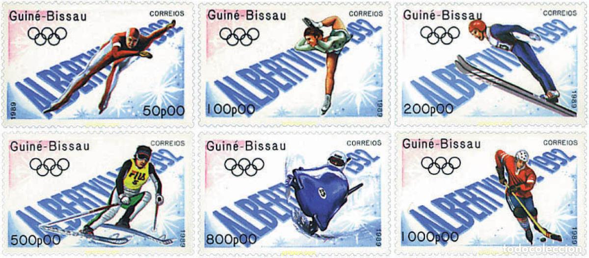 Sellos: 354793 MNH GUINEA BISSAU 1989 16 JUEGOS OLIMPICOS INVIERNO ALBERTVILLE 1992