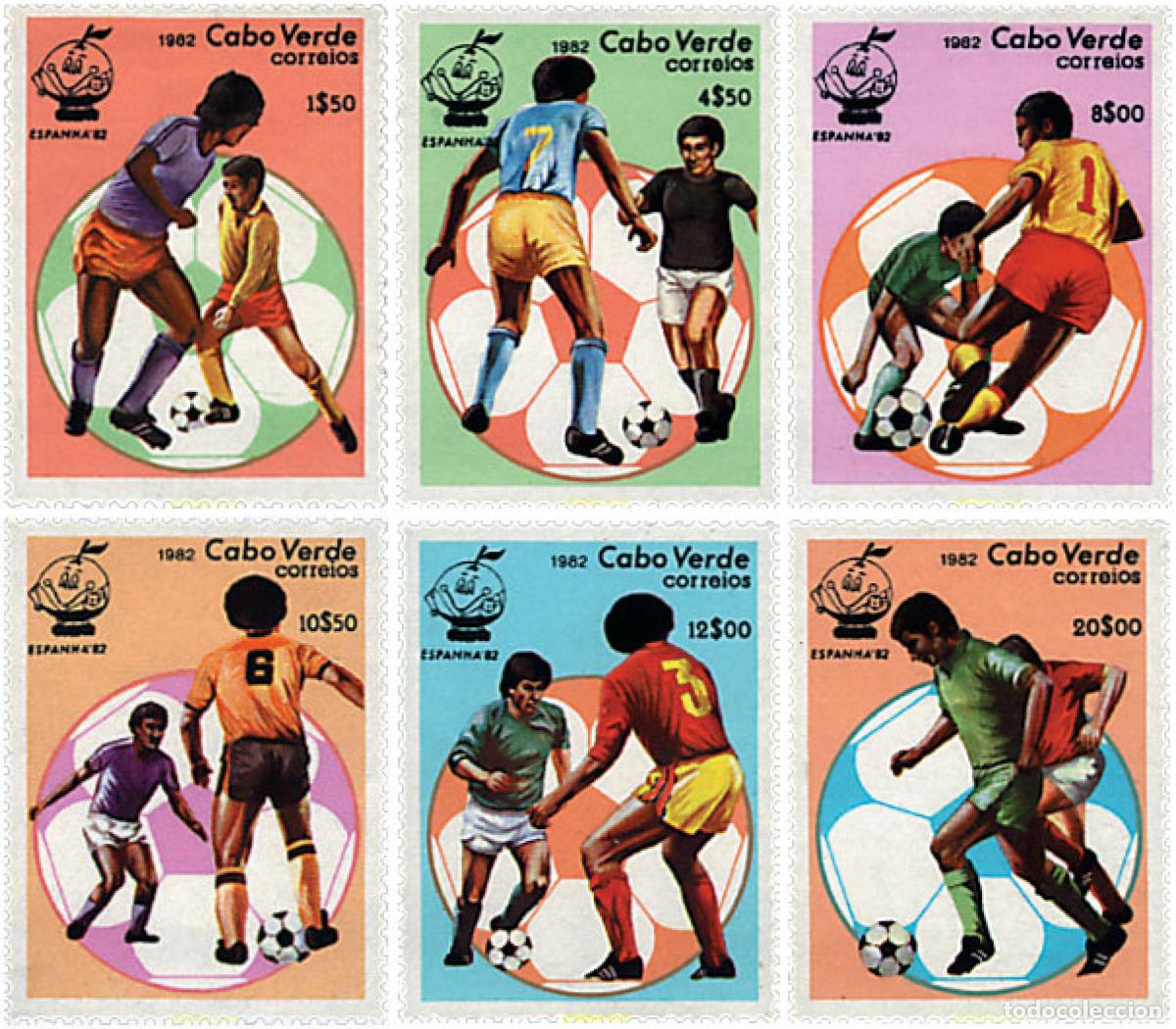 Sellos: 27536 MNH CABO VERDE 1982 COPA DEL MUNDO DE FUTBOL. ESPA&Ntilde;A-82