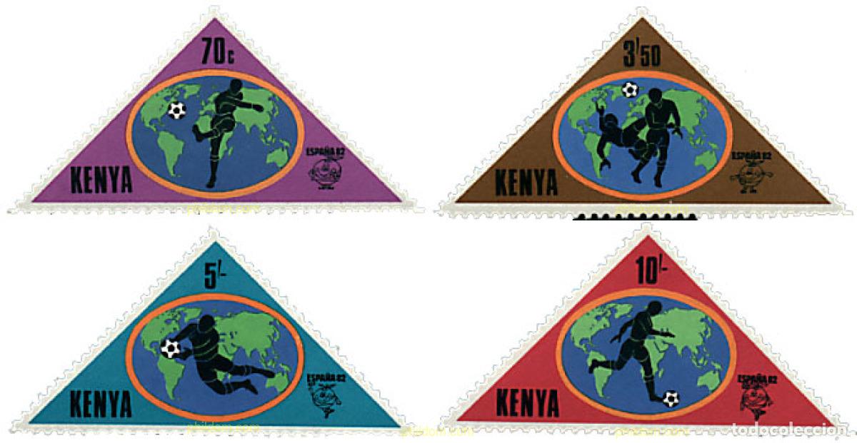 Sellos: 27542 MNH KENIA 1982 COPA DEL MUNDO DE FUTBOL. ESPA&Ntilde;A-82