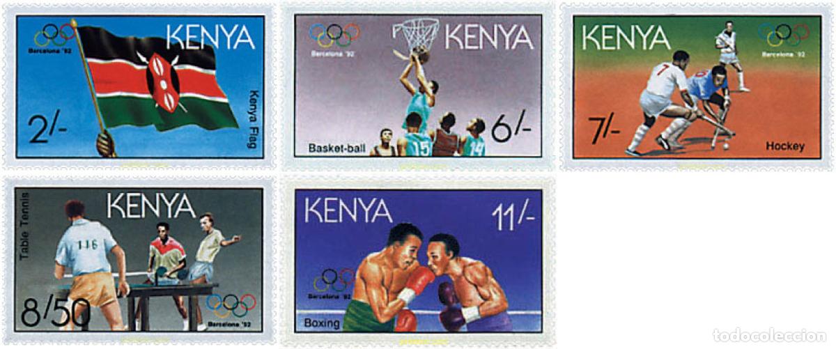 Sellos: 52441 MNH KENIA 1991 25 JUEGOS OLIMPICOS VERANO BARCELONA 1992