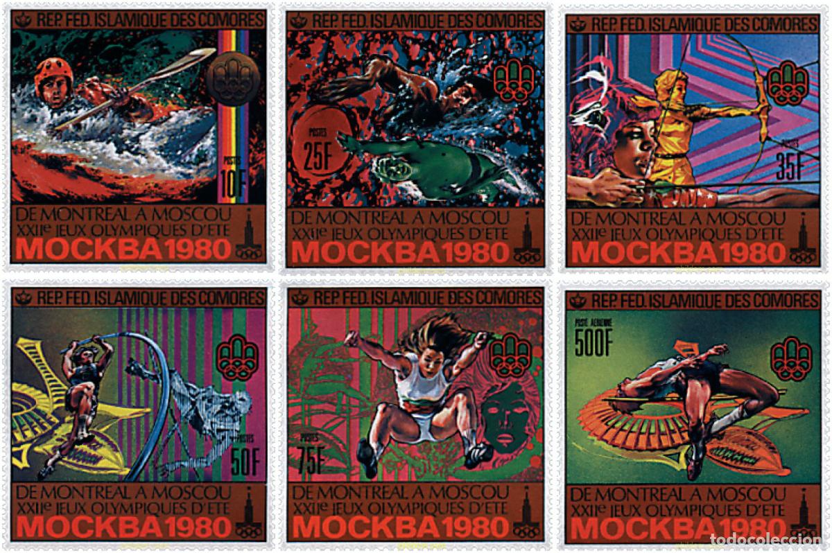 Sellos: 73078 MNH COMORES 1979 22 JUEGOS OLIMPICOS VERANO MOSCU 1980