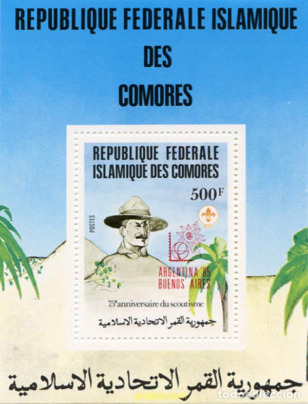 Sellos: 265284 MNH COMORES 1982 75 ANIVERSARIO DEL ESCULTISMO
