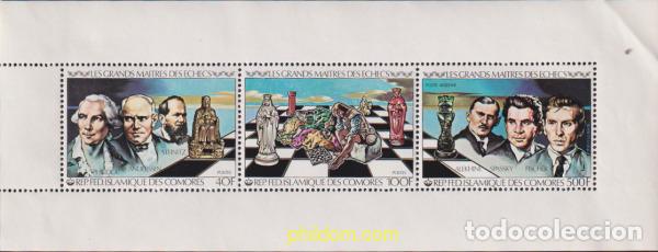 Sellos: 6905 MNH COMORES 1979 GRANDES MAESTROS DEL AJEDREZ