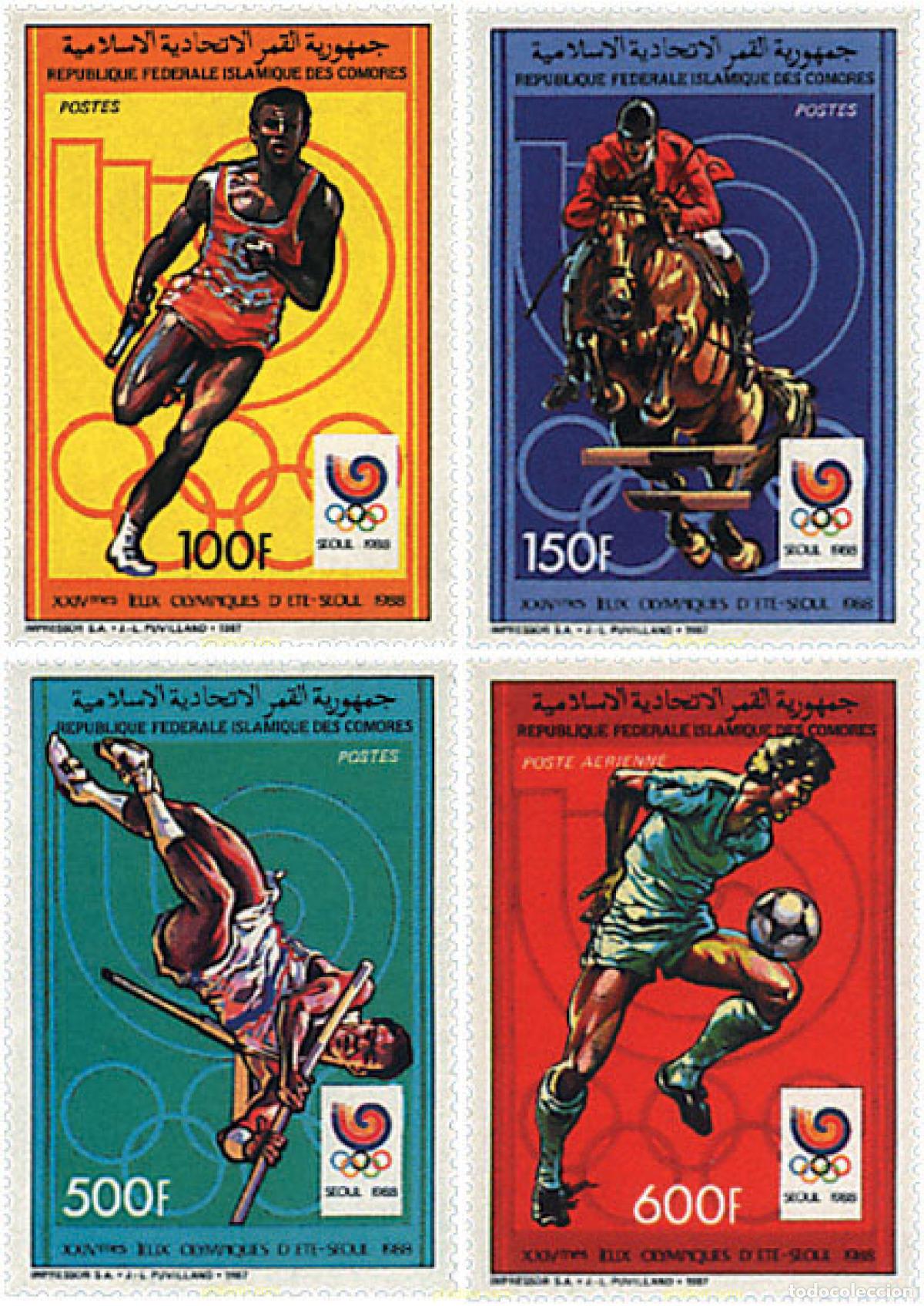 Sellos: 73122 MNH COMORES 1988 24 JUEGOS OLIMPICOS VERANO SEUL 1988