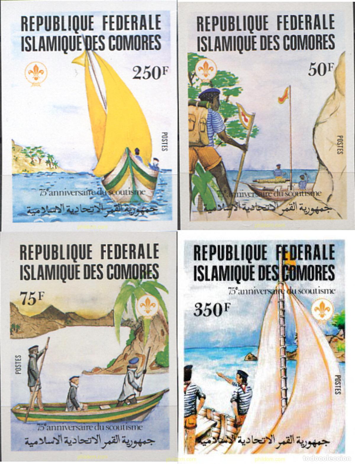 Sellos: 19730 MNH COMORES 1982 75 ANIVERSARIO DEL ESCULTISMO